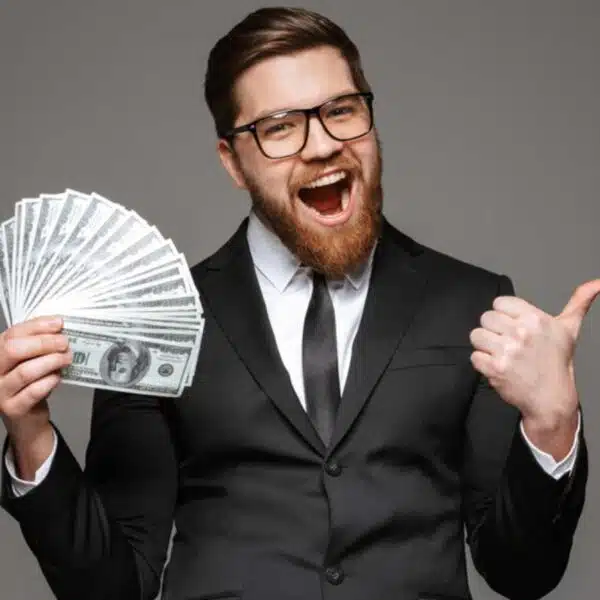 Man with money