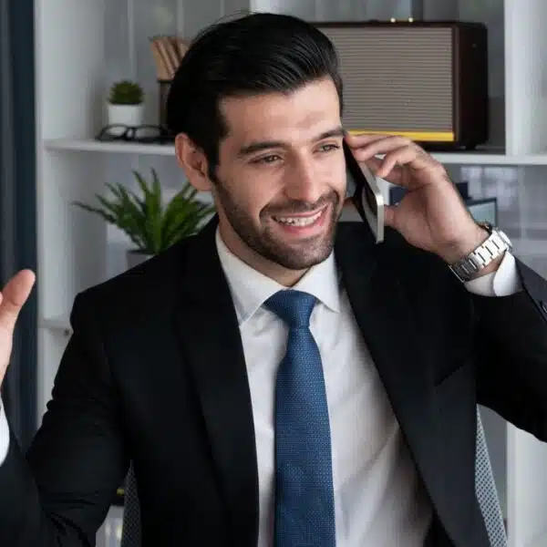 businessman on the phone